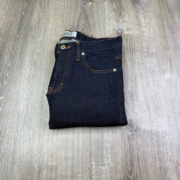 Naked & Famous Denim Mens Dark Blue Stretch Straight Leg Classic Jeans Size 31 - Picture 1 of 14